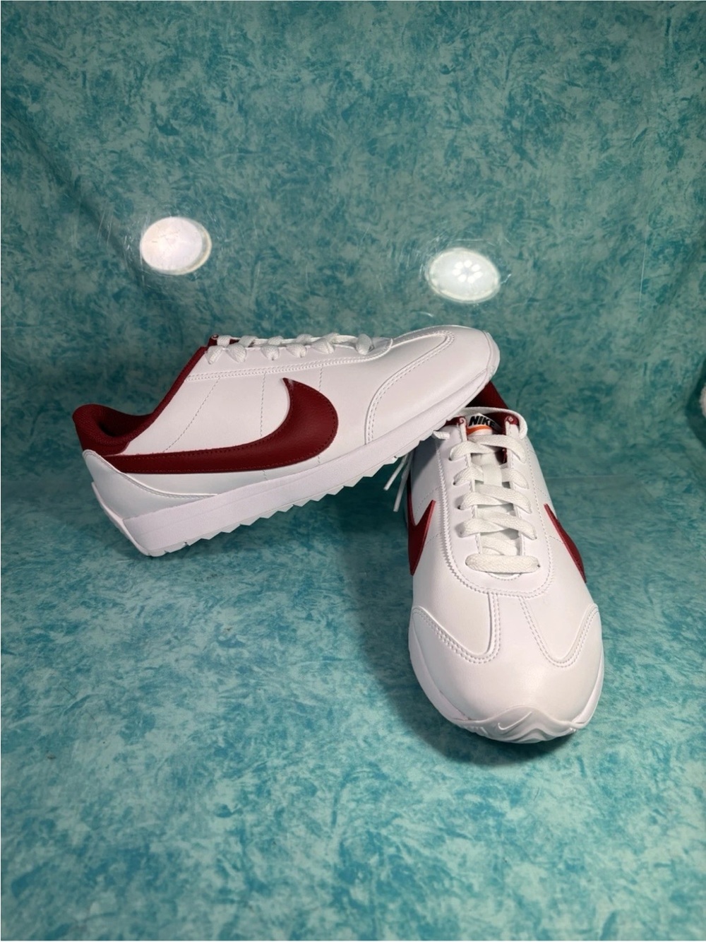 Nike Pacific LT Women’s Red White Leather Low Top Athletic Shoes Size 8.5